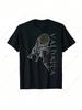 Valhalla Wolf Mask Odin Runes Norse Compass Viking T-Shirt4