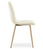 TURIN Chair - Light Beige Velvet / Wood-colored Legs X 4