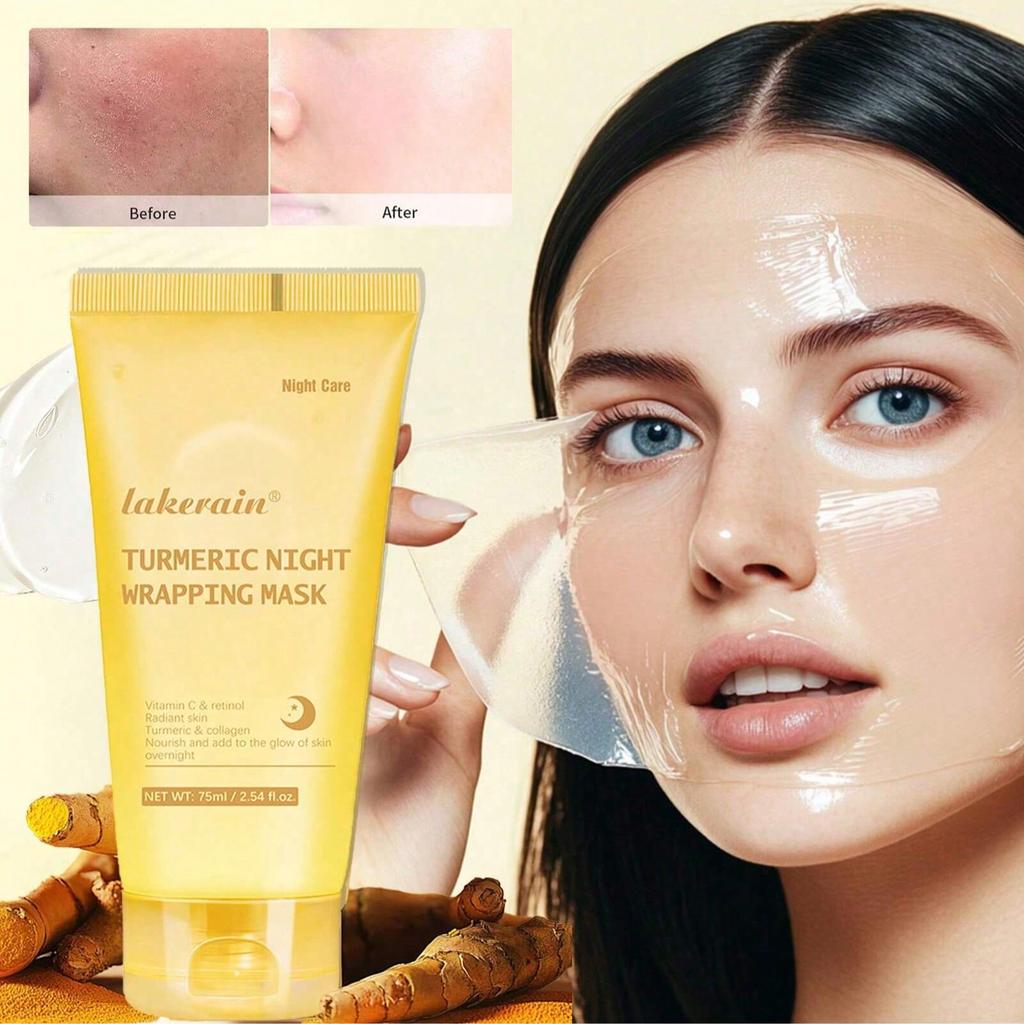 1pc Turmeric Peel-Off Pore Refining Face Mask | Blackhead Removal, Exfoliation, Deep Cleansing - Ant