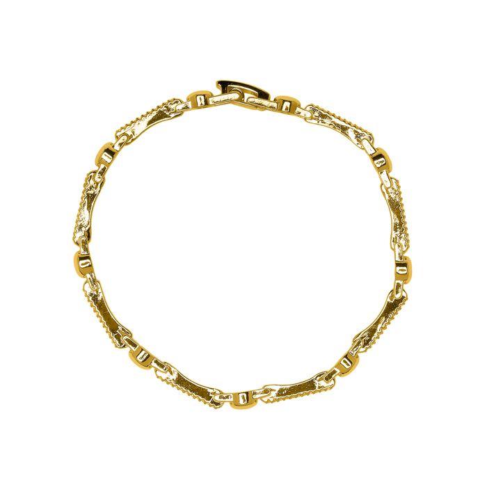 Armband - LUXENTER - Rarix - 18 Karat Gelbgold - Funkelnder Zirkonia - 18 cm