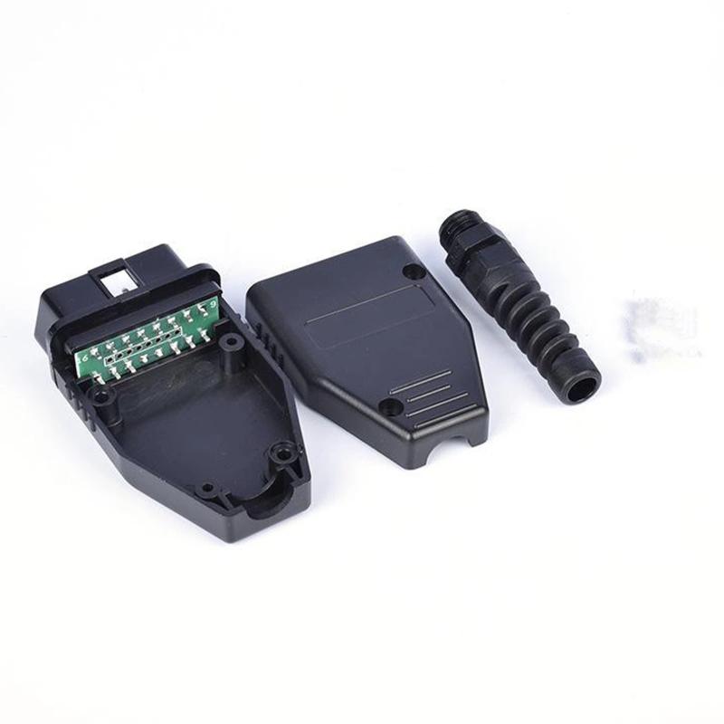1 Set OBD Male Plug OBD2 16Pin Connector OBD II Adaptor OBDII Connector J1962 OBD2 Connector