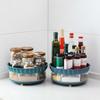 Rotation Spice Rack Holder Cosmetic Space Saving Removable Non Skid Drinks Seasoning Storage Tray
