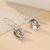 Lightweight Floral Dangle Earrings Twist Design Calla Lily Earrings Elegant Drop Earrings  Women