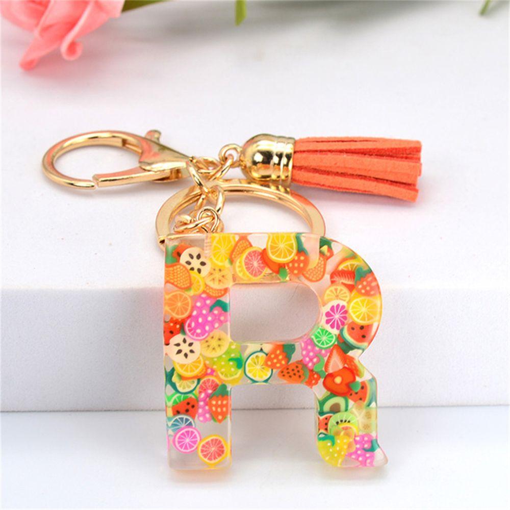 

Jewelry Accessories Alphabet Key Chain 26 Letter Keychain English Alphabet Keyring Handbag Charms R