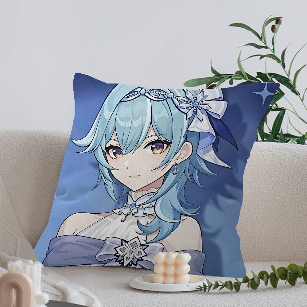 Genshin Impact Game Pillow Cover Sofa Cushion Cover Home Room Decoration Children Gift