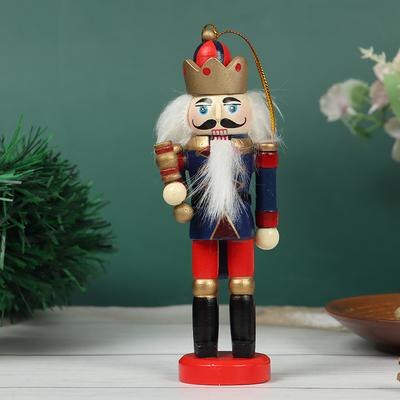 12Cm Wooden Nutcracker Soldier Decor Kids Doll Merry Christmas Decoration