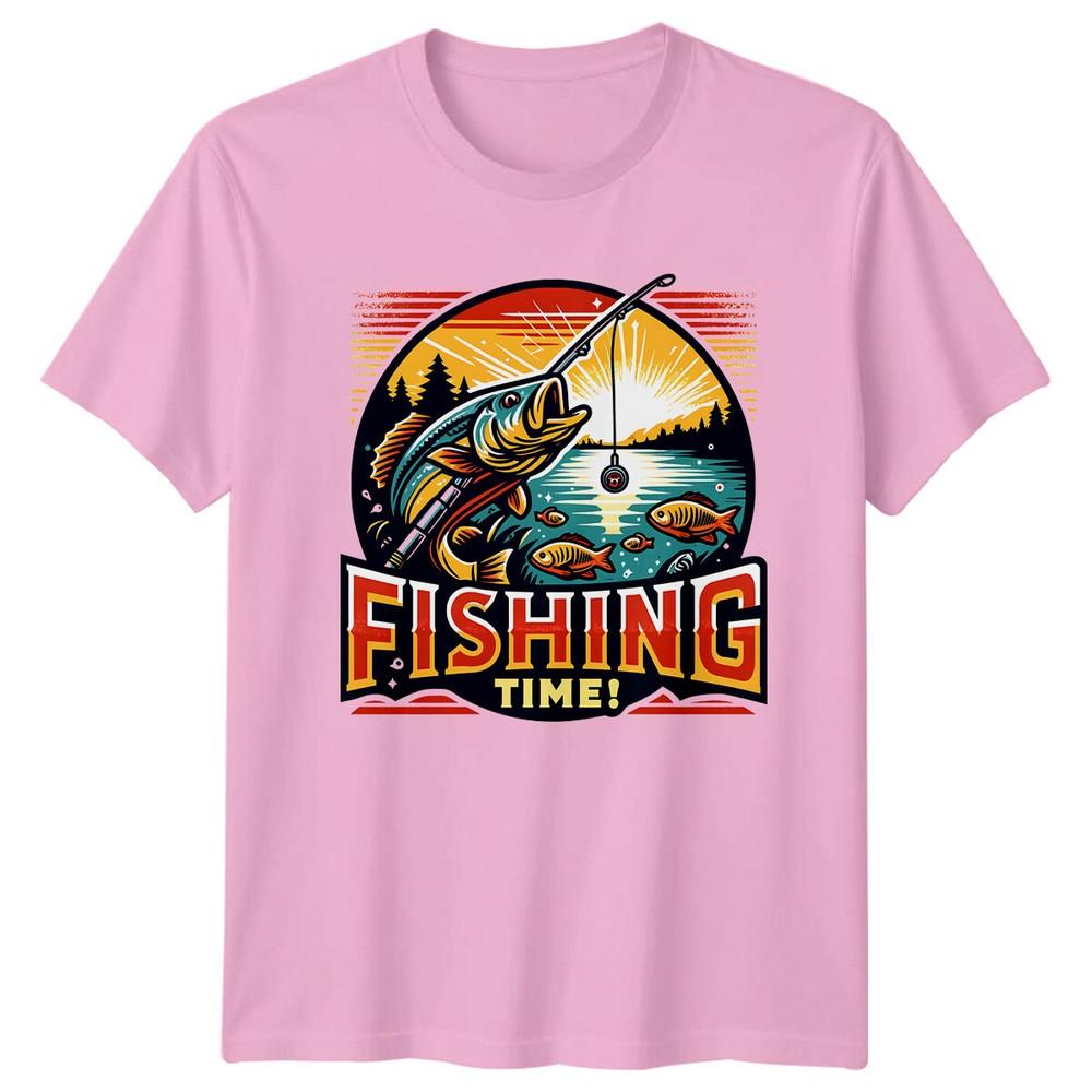 Fishing Time Graphic Bass Fish Angler Unisex Unisex Outdoors TShirt