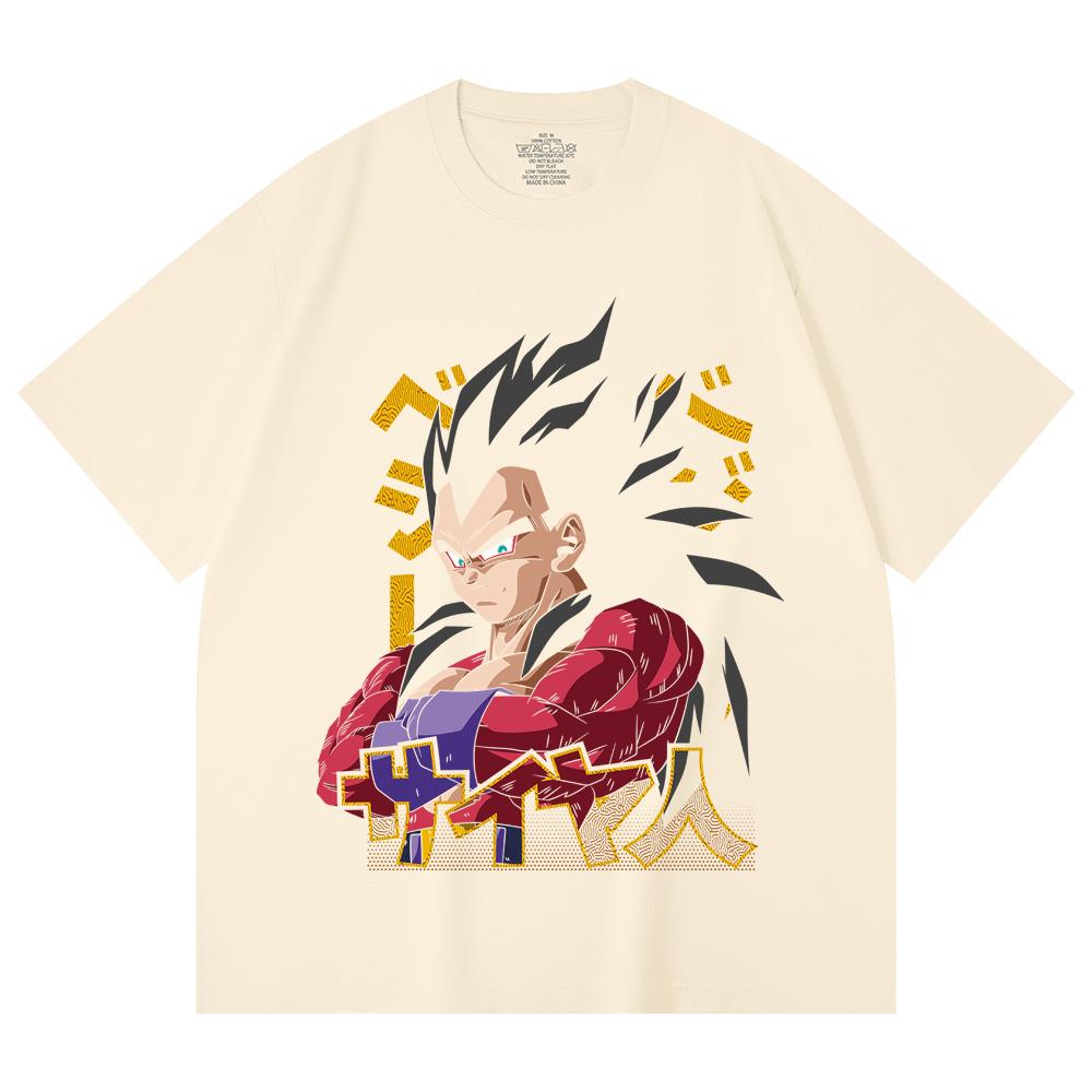 230 Gsm 100% Cotton Dragon Ball V18 Goku Print Unisex Heavy Cotton T Shirt