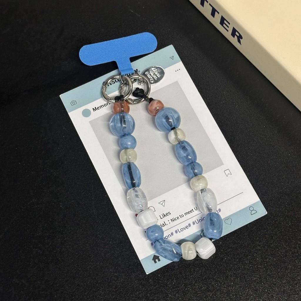 Color Beaded Phone Lanyard With Handcrafted Pvc Cord For Women And Men