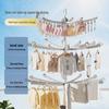 Foldable Double-Pole Baby Clothes Drying Rack for Home and Balcony Use