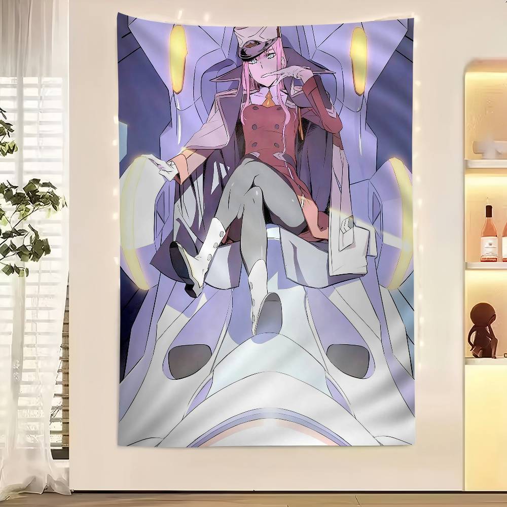 Anime DDarling In The Franxx Cartoon Tapestry Wall Hanging Decoration Household Home Decor
