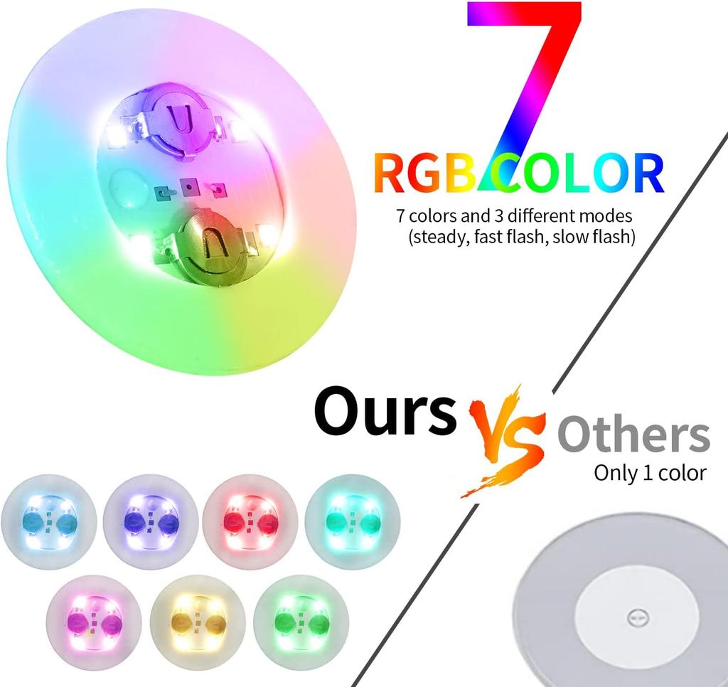 Luminous Coaster Stickers LED Bar Drinks Cup Pad Wine Liquor Bottles Coaster Atmosphere Light Cup Sticker Light-emitting Props