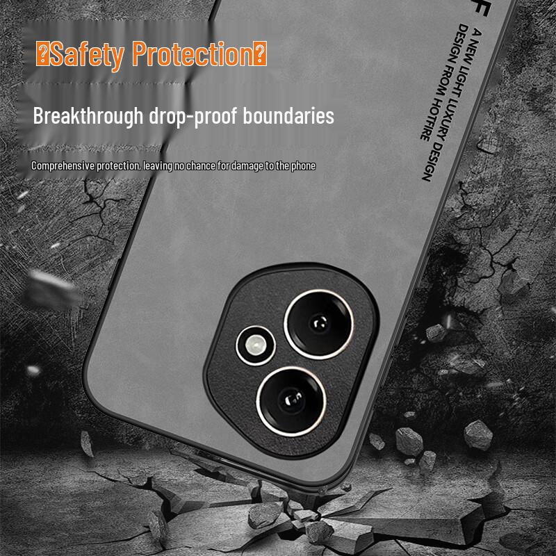 Honor 500 Vollständige Abdeckung Nubukleder Handyhülle