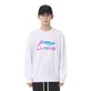 Li Ning Sweatshirts Unisex White Crew Neck Thickened Regular AWDVG99-2
