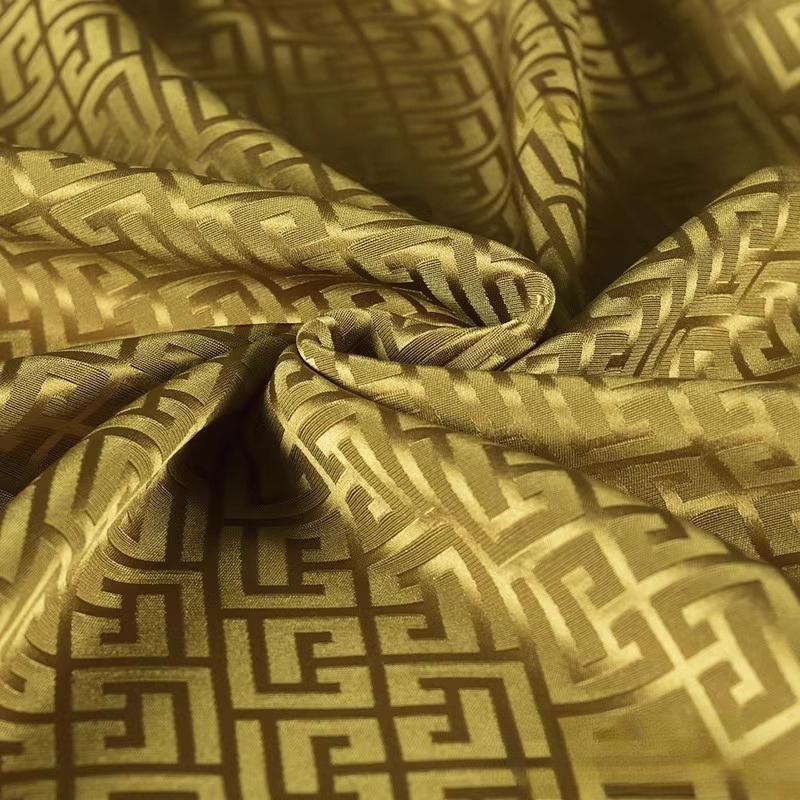 50x150cm Vintage Jacquard Fabric Plaid Acetate Cloth Glossy Wrinkle Resistant Suit Dress Cloth for Diy Apparel Sewing Material