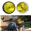 1 Pcs Motorcycle Retro Headlight Motorbike Transparent / Yellow Lens Halogen Round Front Headlamp Fit For Harley CG125 GN125