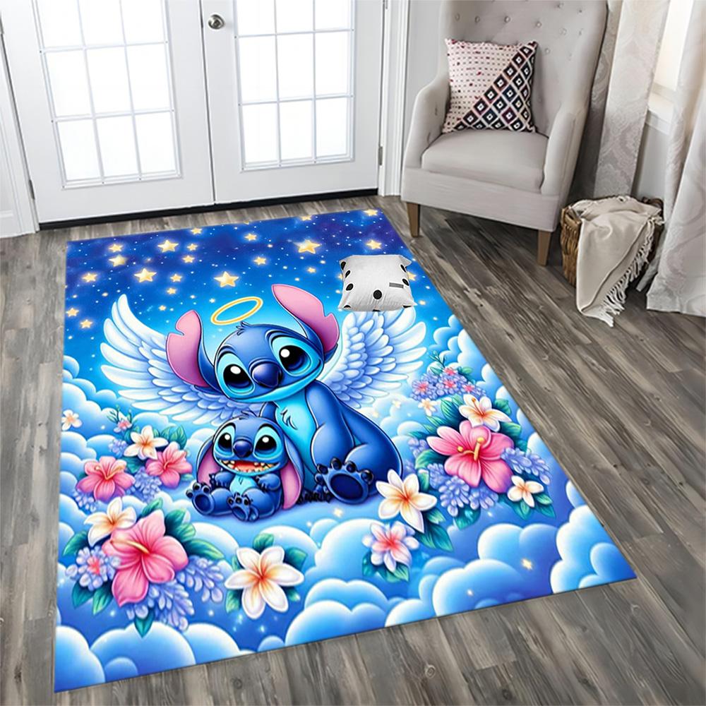 Stitch Angelic Fantasy for Living Room rug, Bedroom, Study Room, Hallway Decoration, Perfect for Home Decoration or Holiday Gifts