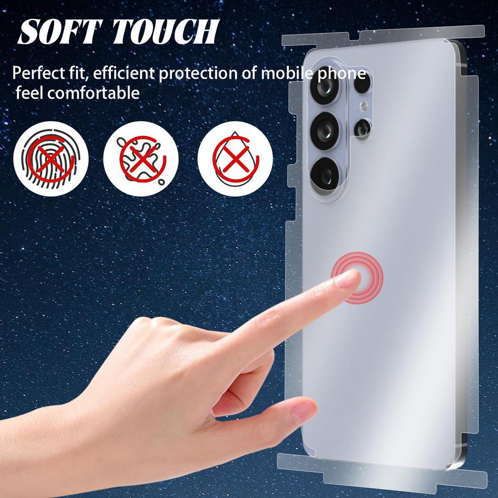 Full Coverage Back Screen Protectors Hydrogel Film with Side Frame Stickers for Samsung Galaxy S26 Plus Ultra S26+ S26U