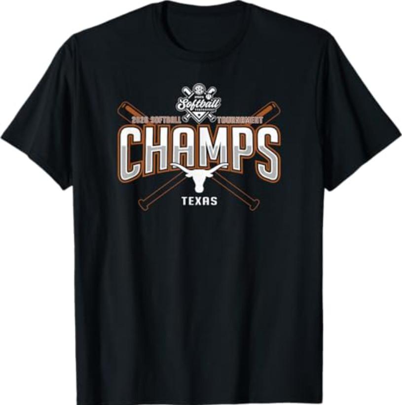 Texas Longhorns SEC Champs 2026 Softball Tournament T-Shirt