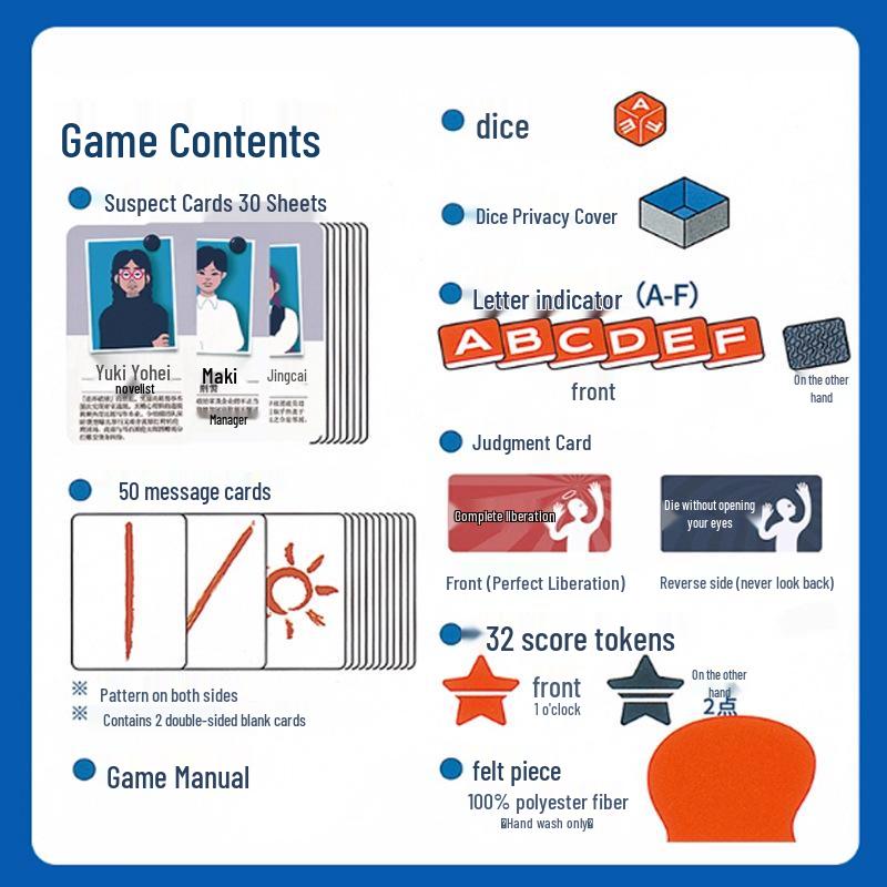 Chinese Edition: Fatal Last Words - Deduction Puzzle Board Game for 2-8 Players, Perfect for Parties and Team Building