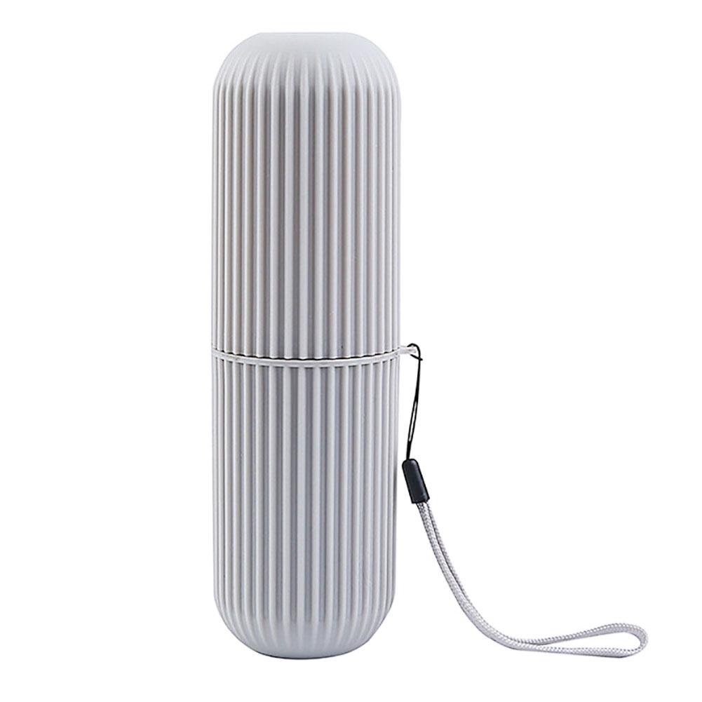 

Портативный дорожный пылезащитный держатель для зубной щетки и зубной пасты, чехол для хранения чашки серый