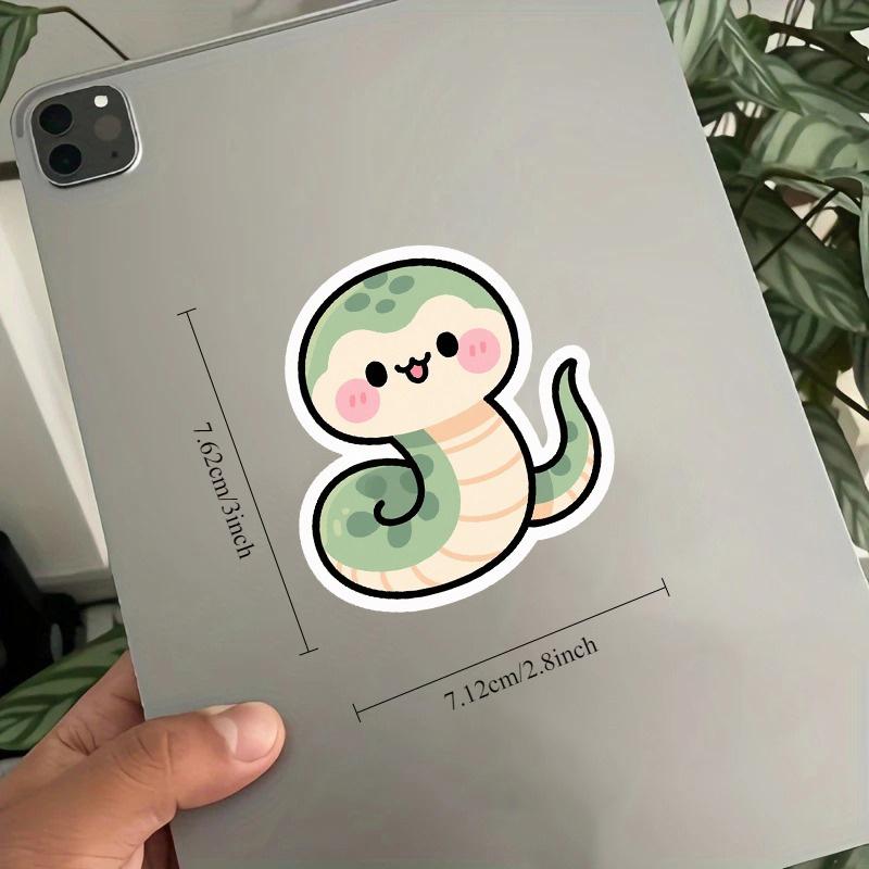 The "Fierce and Fierce" Disguise of Snakes | Soft and Cute Snakes with Blushing Faces Hidden in Stickers Durable for Laptop, Car, Luggage