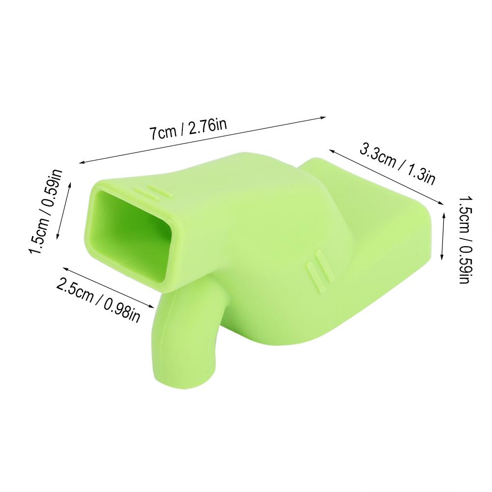 Silicone Faucet Extender Spout Extender for Sink Faucets Hand Washing for Kids (Green)