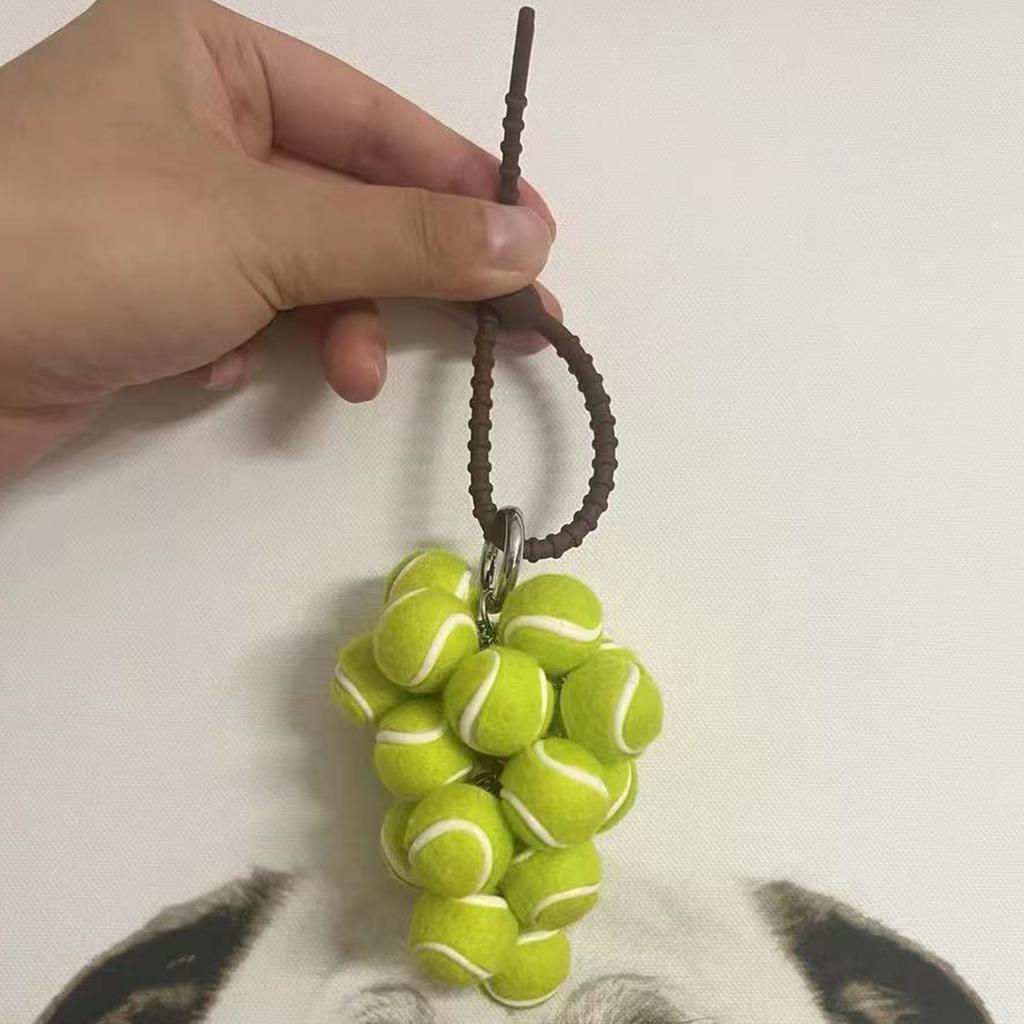 Tennis Pendant Keychain for Couples and Sports Enthusiasts Fitness Accessory Key Holder Athletic Keyring Accessories