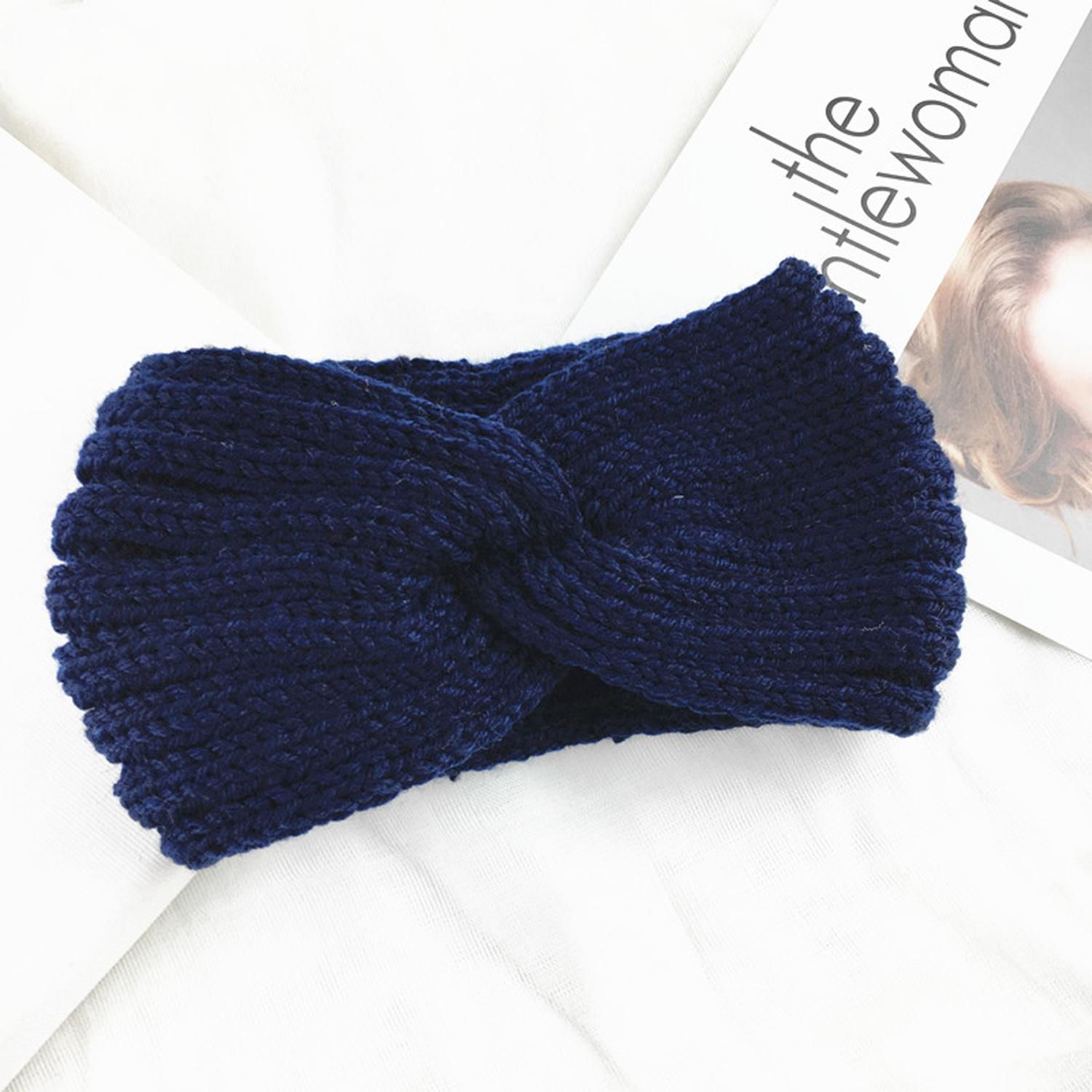 

1 шт. Зимняя повязка на голову для женщин, вязаные шерстяные повязки на голову, новый хлопковый головной убор, эластичная повязка для волос, аксессуары для волос для девочек