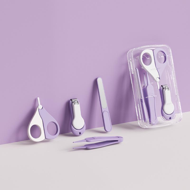 Safe Baby Nail Clipper Set: Anti-Pinch Scissors & File for Newborns and Children