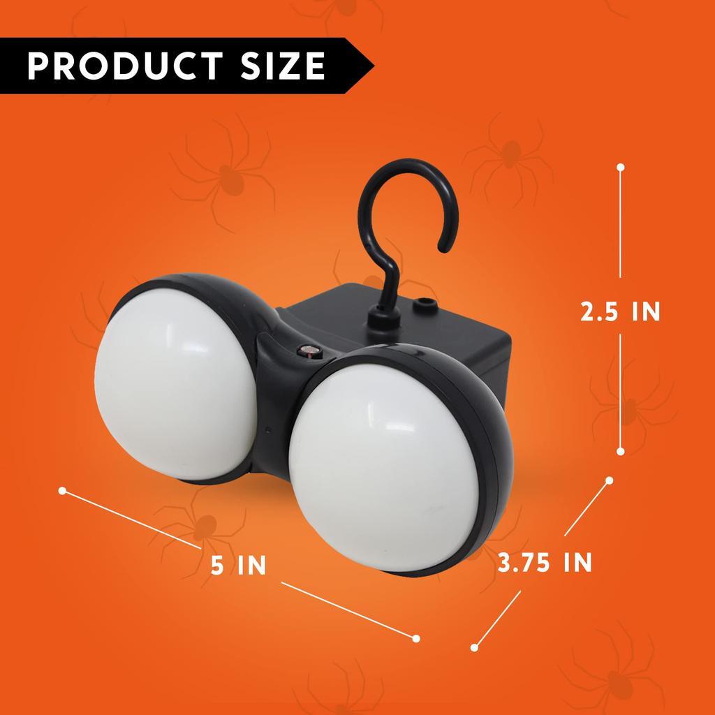 Joyfy Halloween Animerte 3-pakninger Blinkende Kikkende Øyne Lys Dekorasjoner for Halloween Bil Dekorasjoner