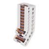 Battery Storage Organizer Wall Mount AA & AAA Combo Battery Dispenser Container Battery Keeper Holder for 10 AAA & 10 AA Battery