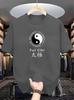 Maglietta Grafica Simbolo Tai Chi Yin Yang Unisex Unisex Stampa Testo Orientale Tradizionale Manica Corta Cotone Top Casual