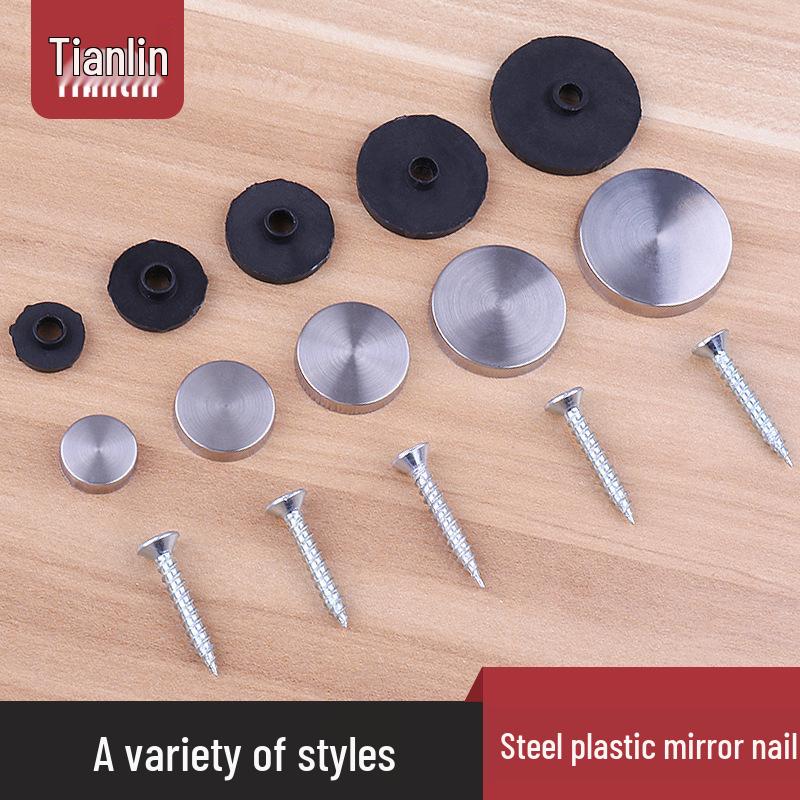 Decorative Acrylic Nail Cap for Glass, Mirror, and Stainless Steel Fixings