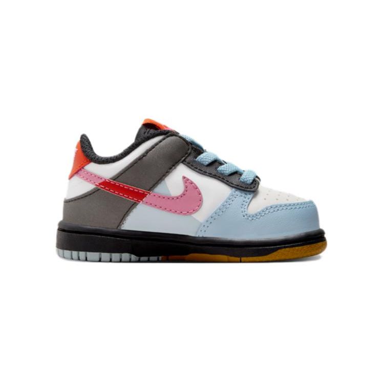 Nike Dunk Low TD Scarpe da Ginnastica Dance Baby Multicolor Summit-White Light-Armory-Blue FN0029-100