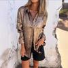 2026 European & American Spring Collection: Women's Casual Suede Lapel Shirt