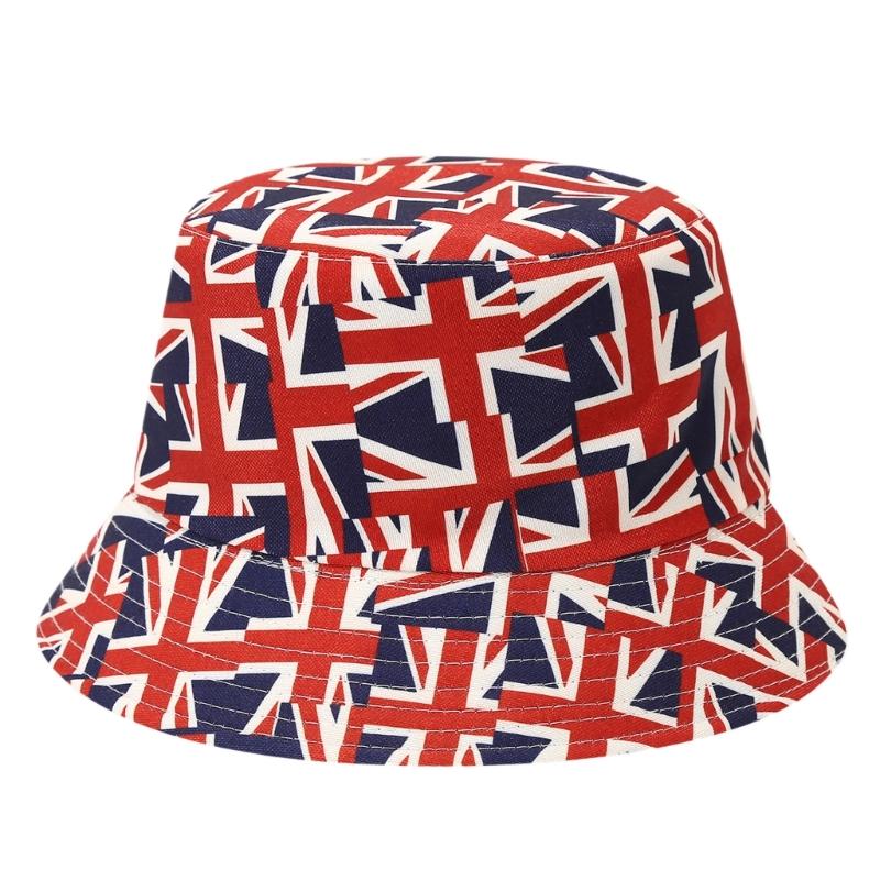 Patriotic Star Fisherman Hat Sun Protection Lightweight Adjustable For Outdoor Activities Beach Vacation