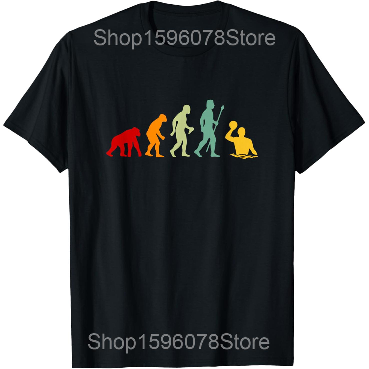 

Retro Water Polo EKG Heartbeat Vintage T Shirts Men Pure Cotton Humor Streetwear Tee Shirt Short Sleeve Unisex Loose Clothing 4XL