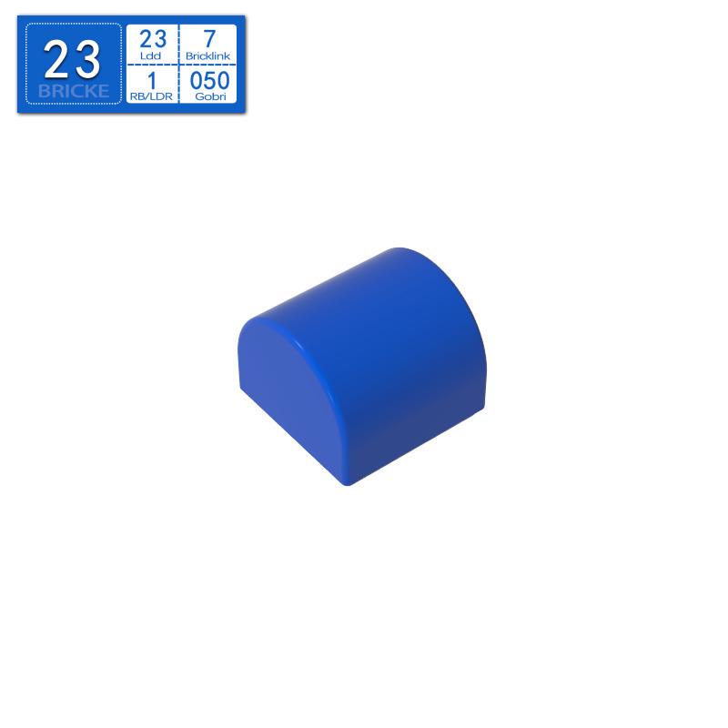 BRICKE Smooth Curved 1x1x2/3 Brick Compatible with LEGO 49307 Building Blocks 50g (approx. 199 pcs)