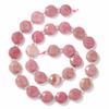 Natural Rose Pink Rhodochrosite Loose Round Heart Flat Chips Beads for Jewelry Making Bracelets Necklace DIY Accessories