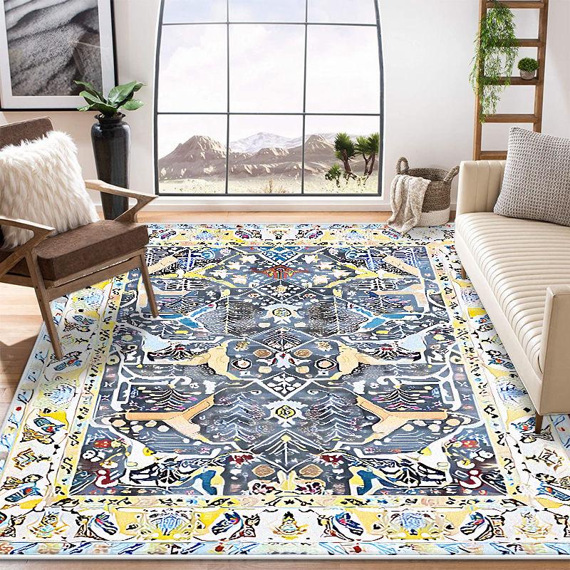 Nadýchané Krátké Koberce do Obývacího Pokoje Velká Plocha Perský Retro Dekorace Domov Ložnice Koberec 200x300 Salonek Noční Stolek Protiskluzové Podložky na Podlahu