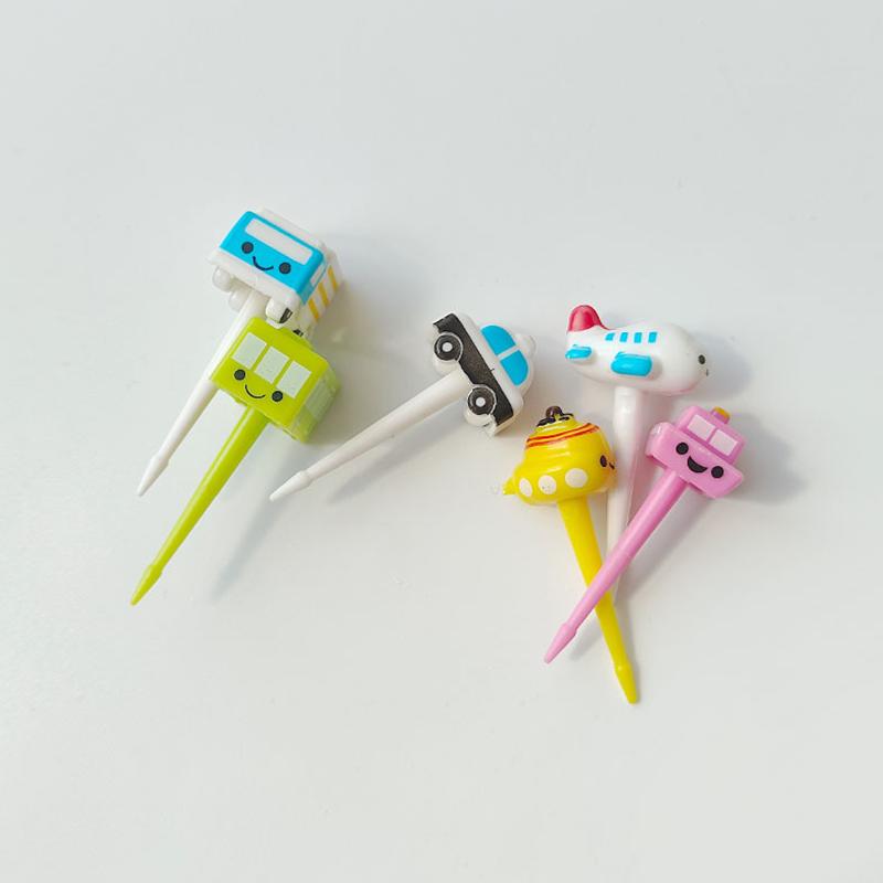 Cartoon Fruit Fork Toothpicks Cute Animal Food Selection Mini Lunch Box Decoration Children'S Food Supplement Tool