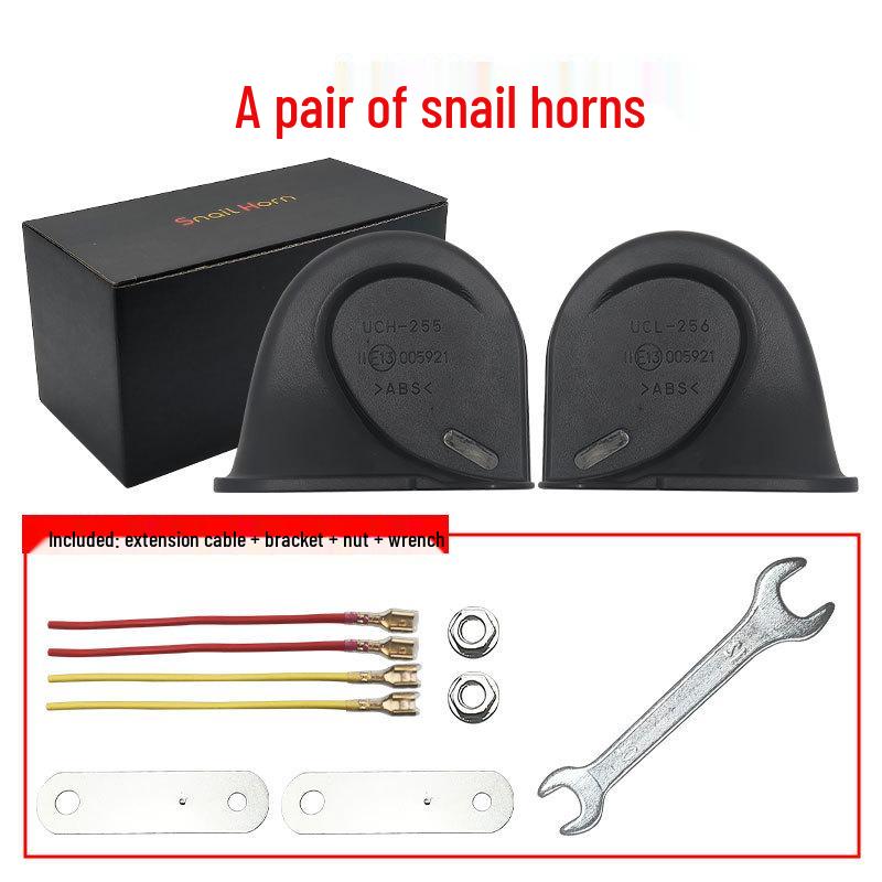 

Compatible Snail Horn for Wuling Hongguang, Kaijie, Rongguang EV, and Zhi Guangtu Zhengcheng Trucks & Classic Cars Rongguang V [Pair of Horns]