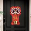 Dopamine Lion Dance Refrigerator Magnetic Hanging Ornament New Year Cartoon Lion Doorbell Door Decoration Festive