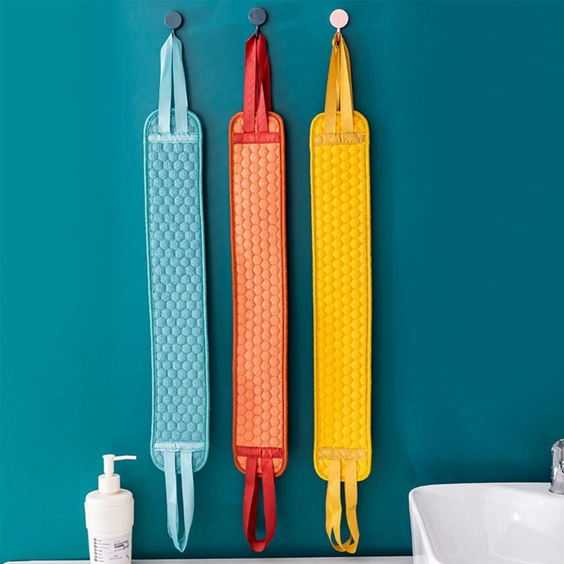 Shower Exfoliating Back Scrubber Bath Belt Towel Ball Glove Deep Mud Clean Korean Body Washcloth Japanese Rear Scrub Pull Strap
