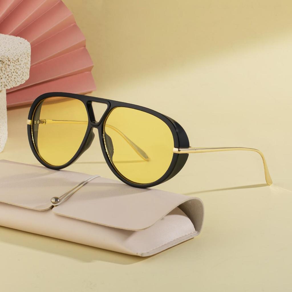 KAJILA 2025 New Men's Double Bridge Toad Aviator Sunglasses - Outdoor UV Protection