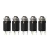 Guitar Stereo Output Plugs Solid 5pcs Guitar EQ Jack Socket 6.35mm Jack Stereo Pickup Female Output Socket Plug