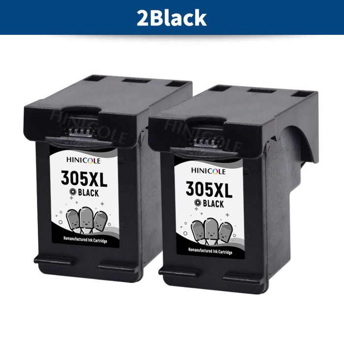 Hinicole-Cartouches D'Encre Rechargeables Pour Imprimante Hp, 305 Xl, 305Xl, Pour Deskjet 1210, 1212, 1215, 1255, 2300, 2330,[J24]