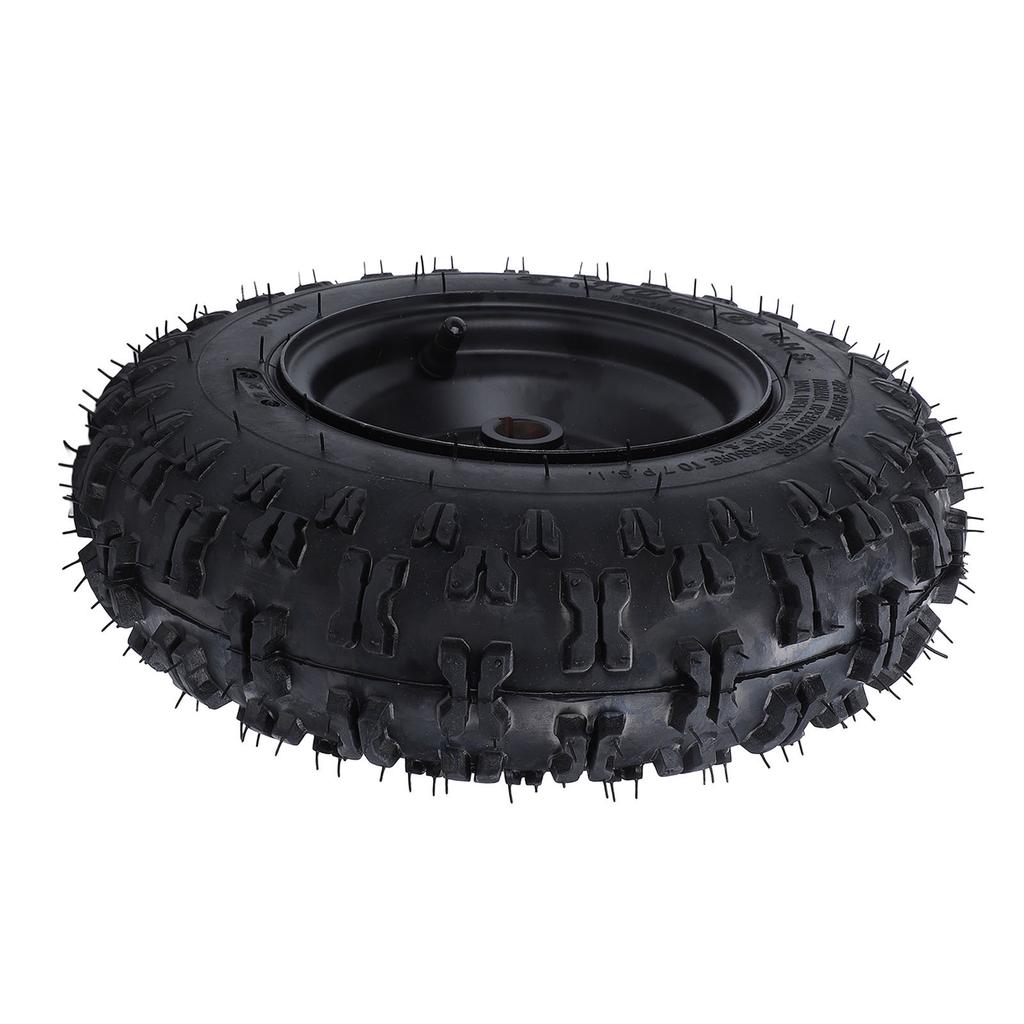 4.10‑6 Rear Wheel Tire with Anti Slip Surface Heavy Duty Rubber 19mm Bearing Bore for ATV Quad Mini Bike