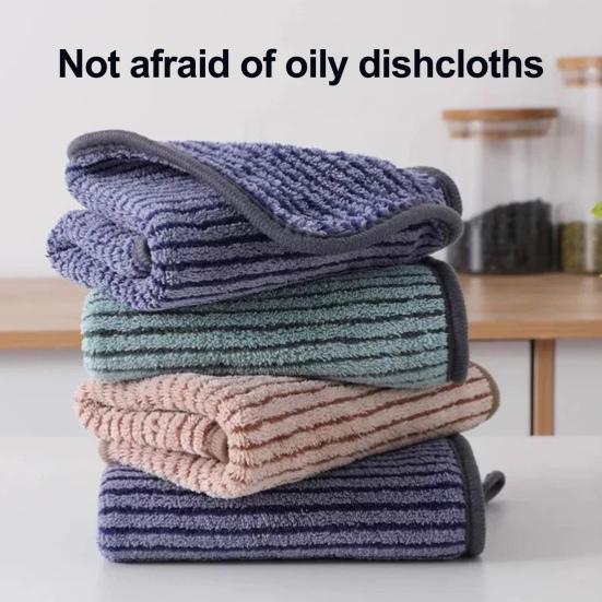 10/20Pcs Dishcloths Superfine Fiber Quick-drying Cleaning Towels Reusable Versatile Water Absorbent Dish Towels